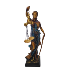 Escultura Deusa da Justiça 28,5x10x11cm na internet