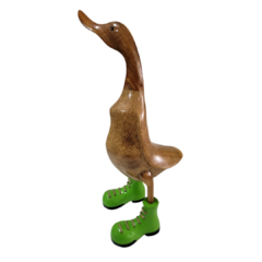 Pato de Madeira Botas Verdes G - comprar online
