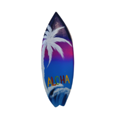 Prancha Decorativa Surf Aloha 19x57x2cm