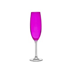 Conjunto 6 Taças Champagne Cristal Rosa - comprar online