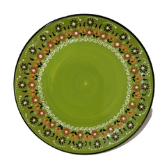 Prato de Cerâmica Turquia Verde Claro 30cm
