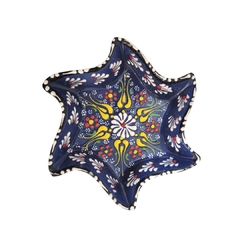 Petisqueira Cerâmica 7 Cavidades Turquia Azul - comprar online