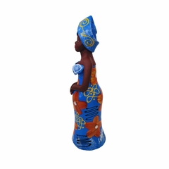 Boneca de Barro G Azul 24x7x7cm - comprar online