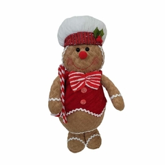 Boneco De Natal Gingerbread Em Pé 45cm