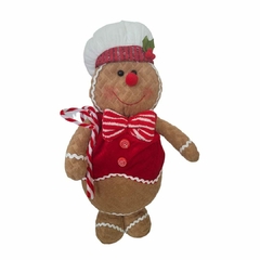Boneco de Natal Gingerbread Em Pé 45cm