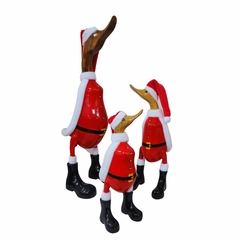 Pato de Botas de Madeira Papai Noel G - loja online