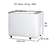 Freezer Horizontal Fricon HCED 311 Litros 2 Portas Vidro 220V - comprar online