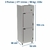 Refrigerador Geladeira Comercial 2 Portas Kofisa Inox 220v - comprar online