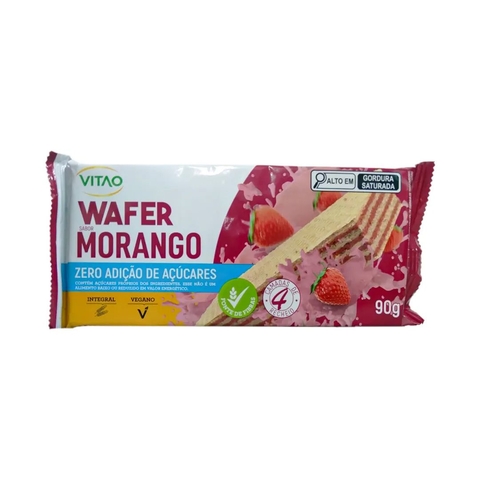Wafer Morango Zero Açúcar Vitão 90Gr