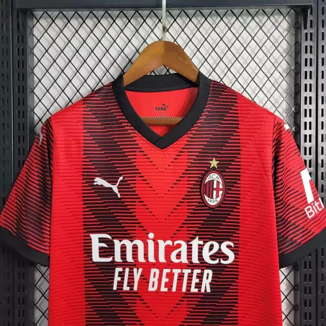 Camisa AC Milan Home 22/23 Torcedor Puma Masculina - Vermelha