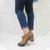 LAS OLIVAS 101 | Zapato botineta. Capellada de cuero PU, taco cambrado. (KR101) - tienda online