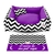 Cama Cachorro Gato Personalizado Media 60x60 3 Pç Chevron - Purple