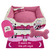 CAMA CACHORRO GATO GRANDE 70X70 5 PÇ CAMURCINHA COM OSSINHO PANDA - PINK