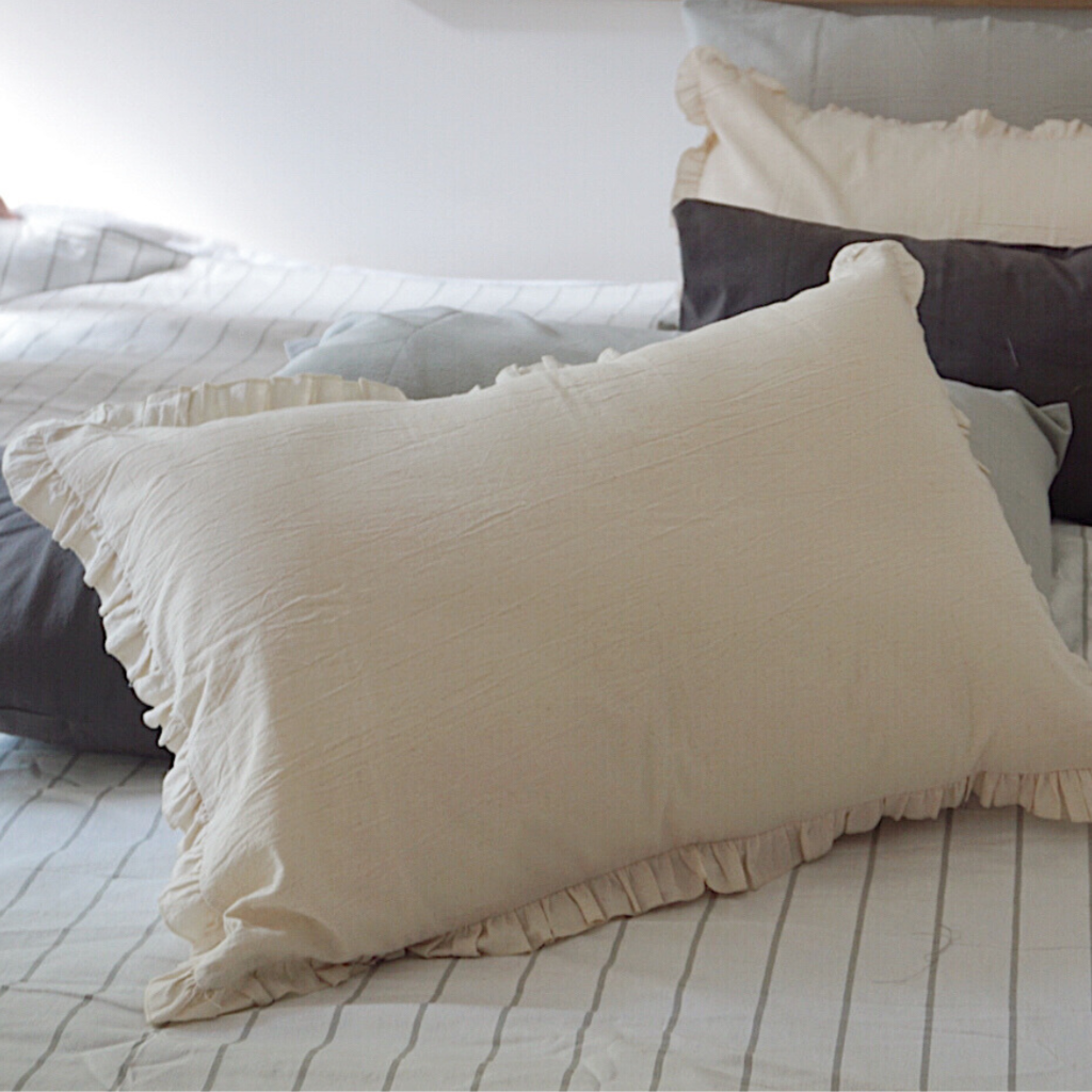Almohadon Volados 50x70 Algodon Hipoalergenico