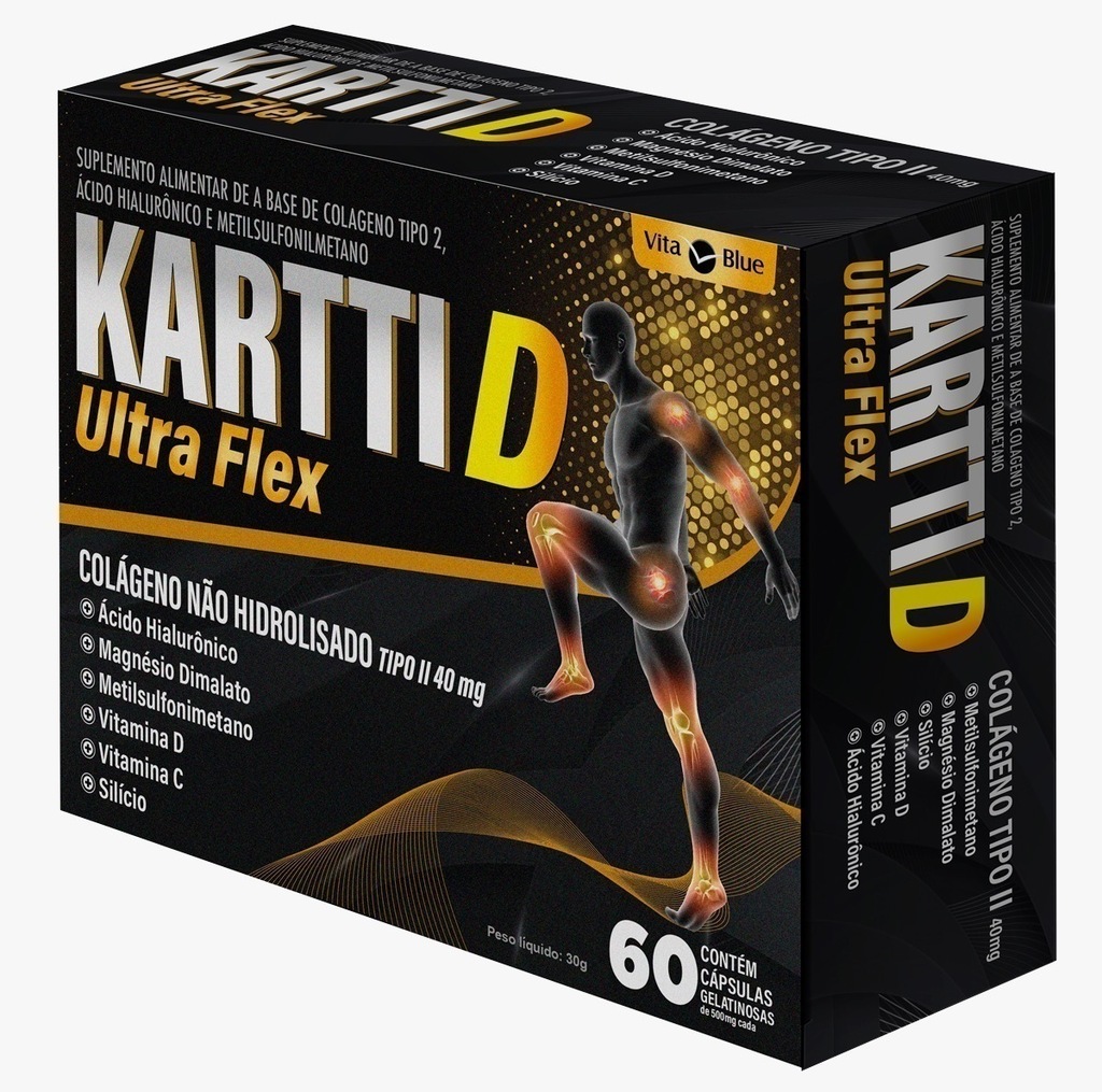 Carti Master Ultra Colágeno Tipo II e Vitamina E 40mg Com 60 Cápsulas