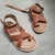 LEATHER BROWN BOWIE SANDALS