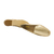 Sapatilha Rasteira em Couro Legítimo Ouro com Dourado Mosaico - Italeoni Calçados