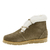 Ankle Boot em Nobuck Musgo Forrado de Lã e Cadarço Italeoni - comprar online