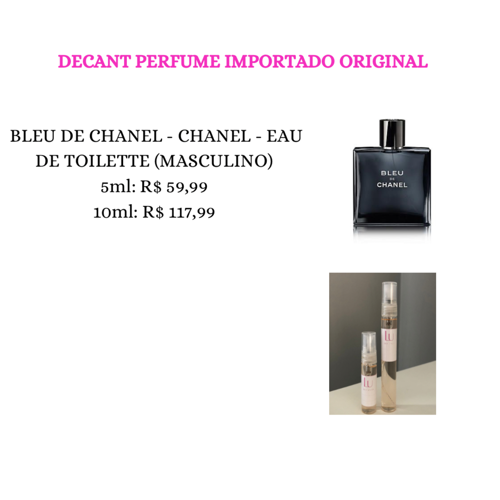 DECANT PERFUME MASCULINO BLEU DE CHANEL EAU DE TOILETTE