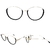 Armação Para Óculos de Grau Classe A Feminino Preto - AGF.C08.0068