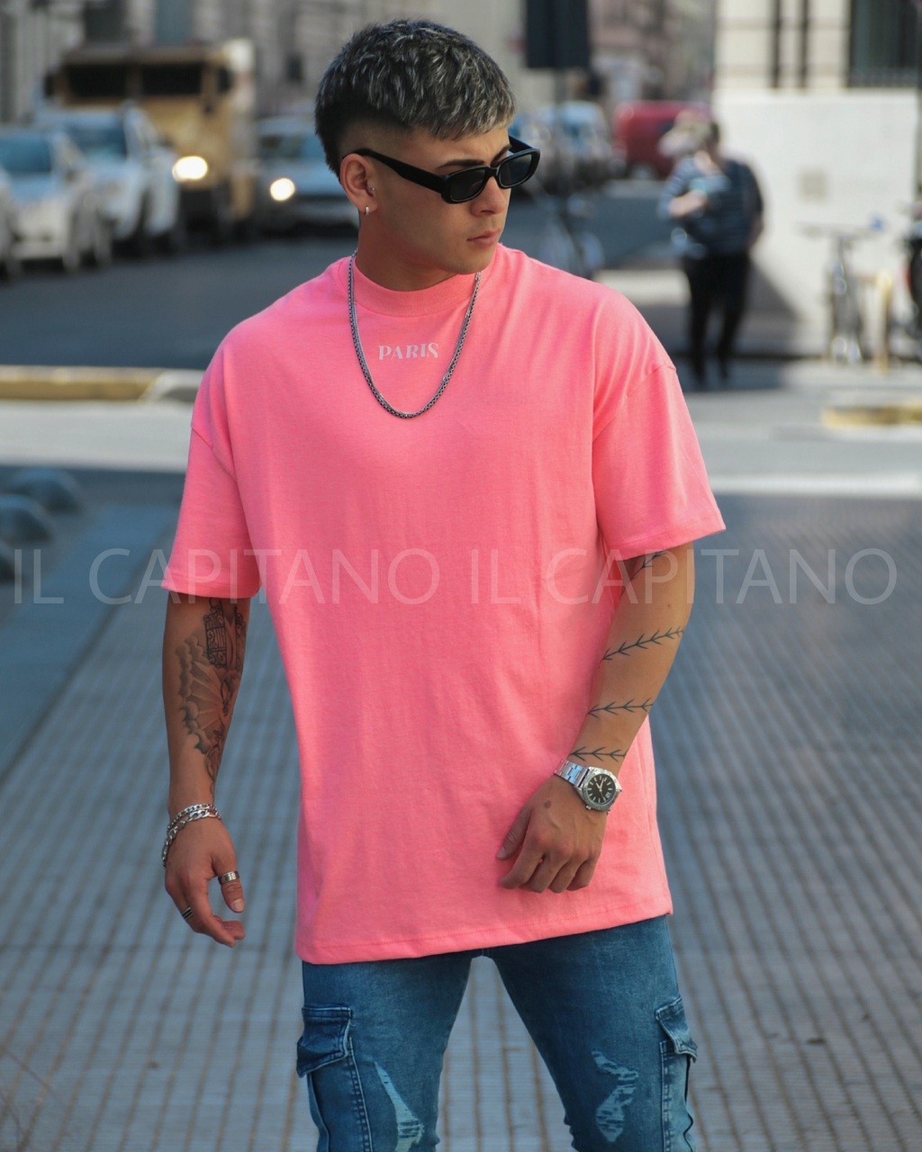Remera rosa fluor hotsell