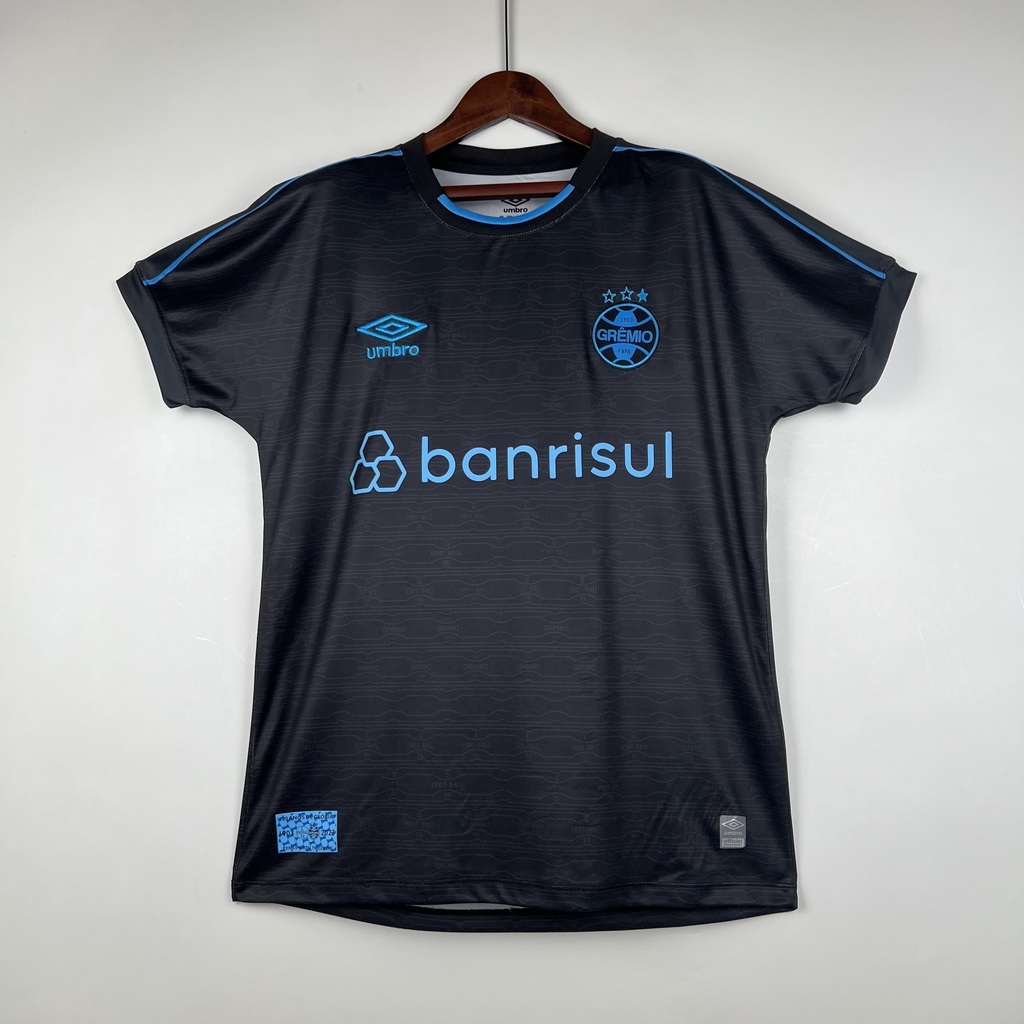 Camisa Grêmio Third III 23/24 Torcedor Umbro Masculina - Preto e Azul