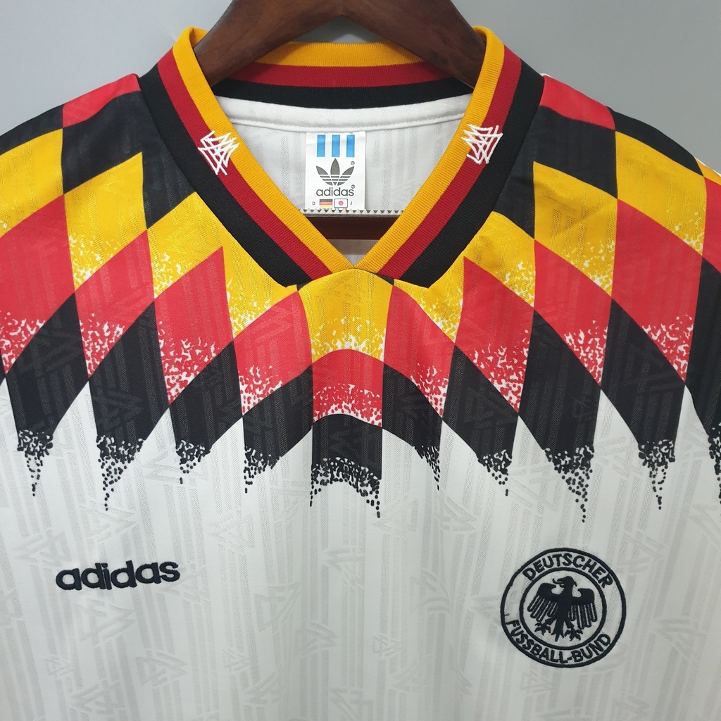 Camisa Seleção da Alemanha Retro I Home 1994 Torcedor Adidas Masculi