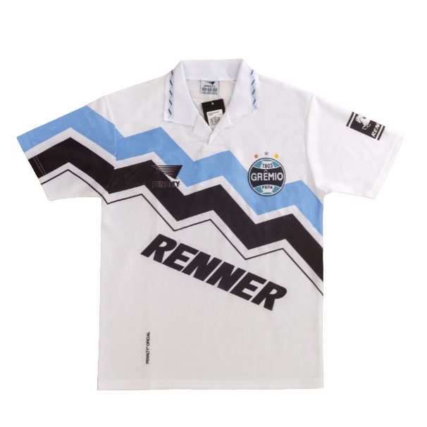 Camisa Gremio Retro Reserva 95 96 Torcedor Masculina Branco
