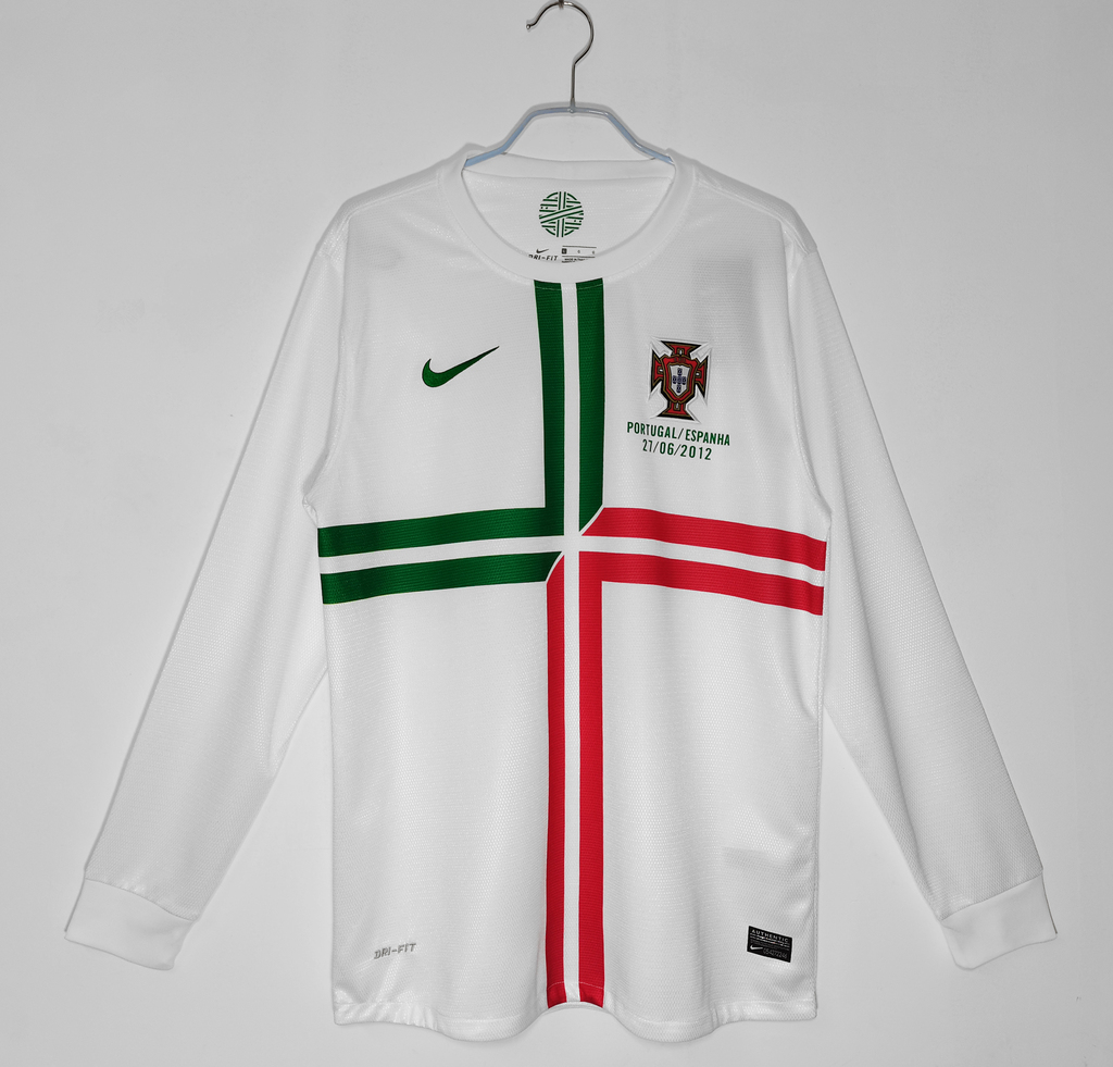Camisa Retrô Manga Longa Seleção Portugal Away II 2012 Torcedor Mas