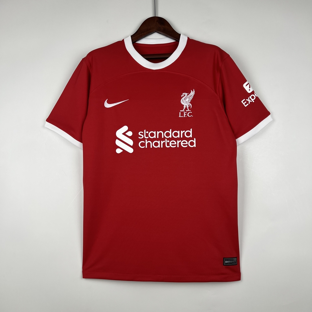 Camisa Liverpool 23/24 Torcedor Nike Masculina - Vermelho