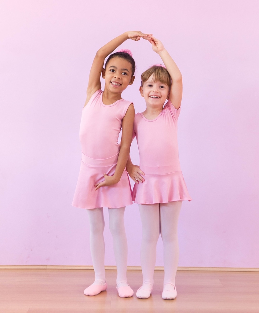 Meia Calça Infantil Conversível (Fio 80) Supplex Para Ballet