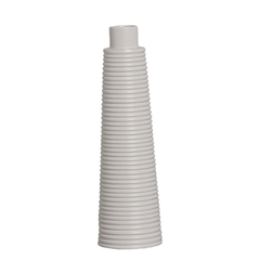 Vaso Garrafa em Cerâmica Cor Off White Fosco G