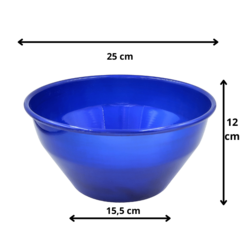 Vaso De Metal 12x25 Cm - Azul - Kit 04 Unid - Cuia Sem Furo na internet