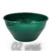 Vaso De Metal 12x25 Cm - Verde - Kit 02 Unid - Cuia Sem Furo