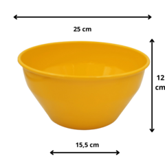 Vaso De Metal 12x25 Cm Amarelo - Kit 04 Unid - Cuia Sem Furo na internet