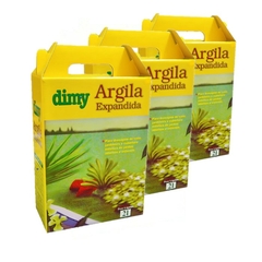 Argila Expandida - Dimy - Kit 3 Caixas 2 Litros