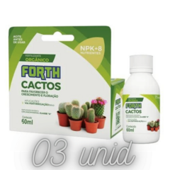 Forth Cactos Concentrado 60 ml - Kit 3 Unid