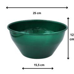 Vaso De Metal 12x25 Cm - Verde - Kit 04 Unid - Cuia Sem Furo na internet