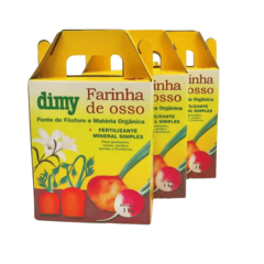 Adubo Farinha De Osso - Dimy - Kit 3 X 1 Kg