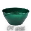 Vaso De Metal 12x25 Cm - Verde - Kit 04 Unid - Cuia Sem Furo