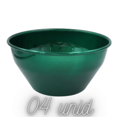 Vaso De Metal 12x25 Cm - Verde - Kit 04 Unid - Cuia Sem Furo