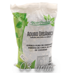 Adubo Orgânico - Esterco de Codorna 1 kg - kit 3 un