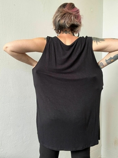 Regata preta babdo malha confortável plus size * até G5 - 100 Mofo Garimpos