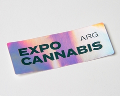 Sticker tornasolado - Expo Cannabis