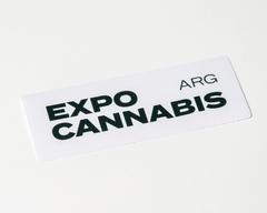 Sticker blanco - Expo Cannabis