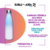 garrafa bicolor personalizada, garrafa térmica branca com azul claro personalizada 500 ml, garrafa térmica personalizada, garrafa bicolor termica personalizada