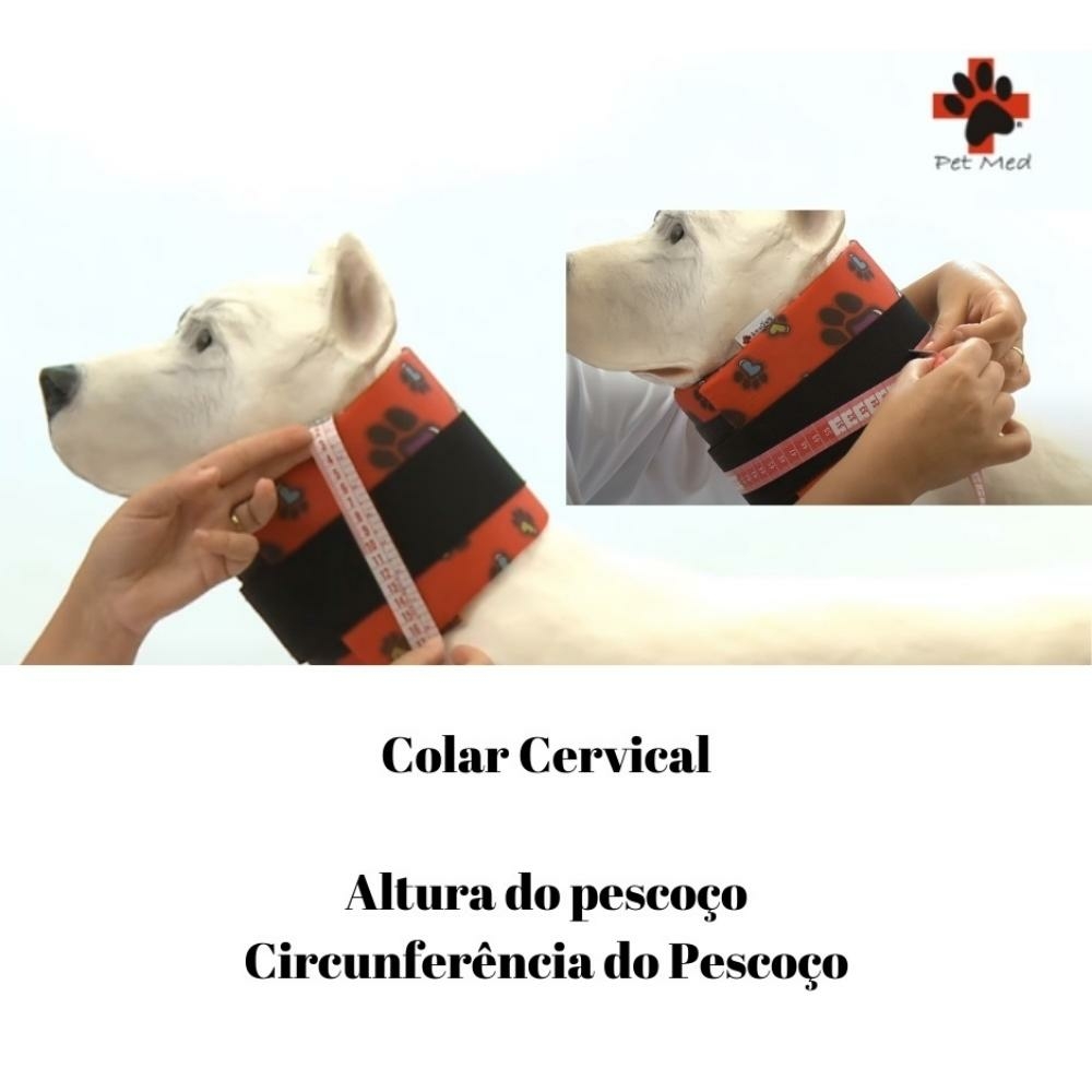Colar Protetor Cervical p/ Cachorro e Gato Pet Med Tam 0