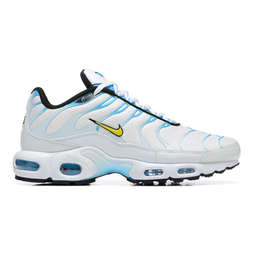 Nike tn blue sales and white