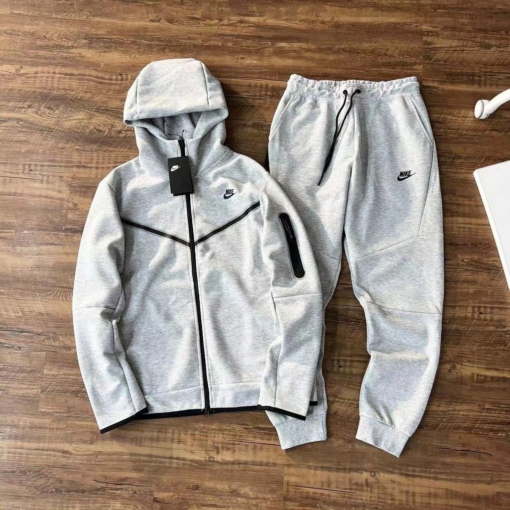 Conjunto Nike Tech Fleece Grey - Vestindo a Quebrada