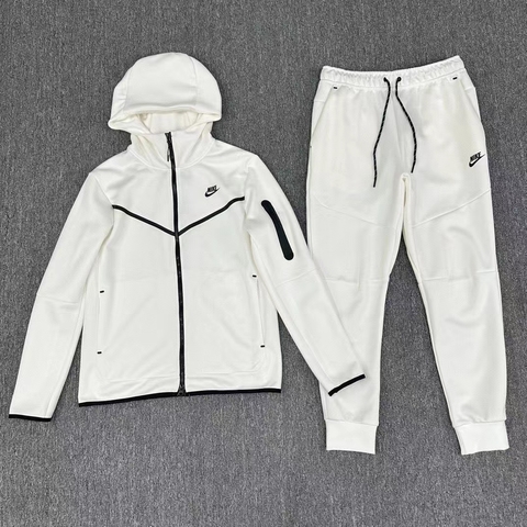 Conjunto Nike Tech Fleece White/Blue